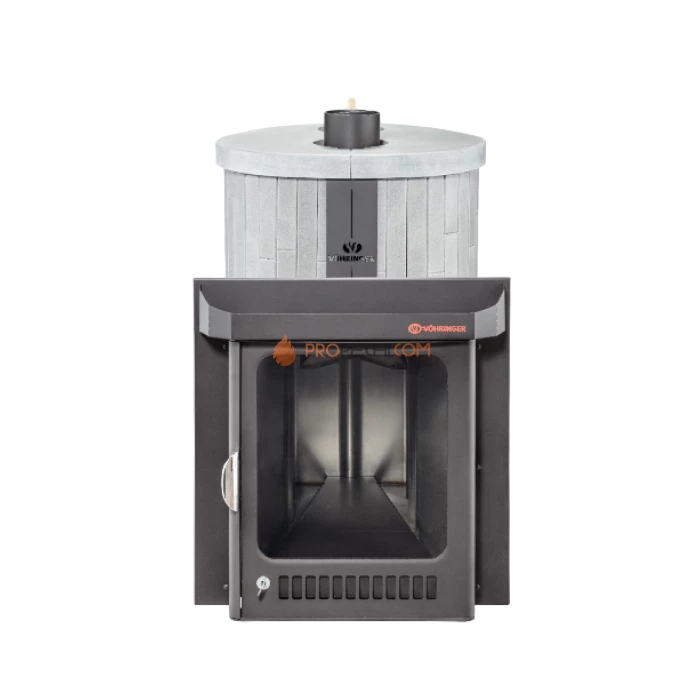 Дровяная печь для бани Ферингер Макси До 38 м³ - Серый Велюр наборный