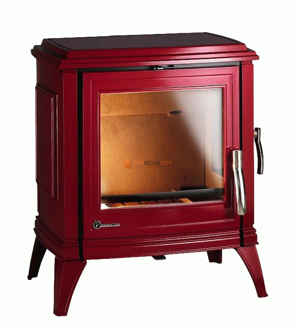 Печь-камин Invicta Sedan M красная эмаль NEW