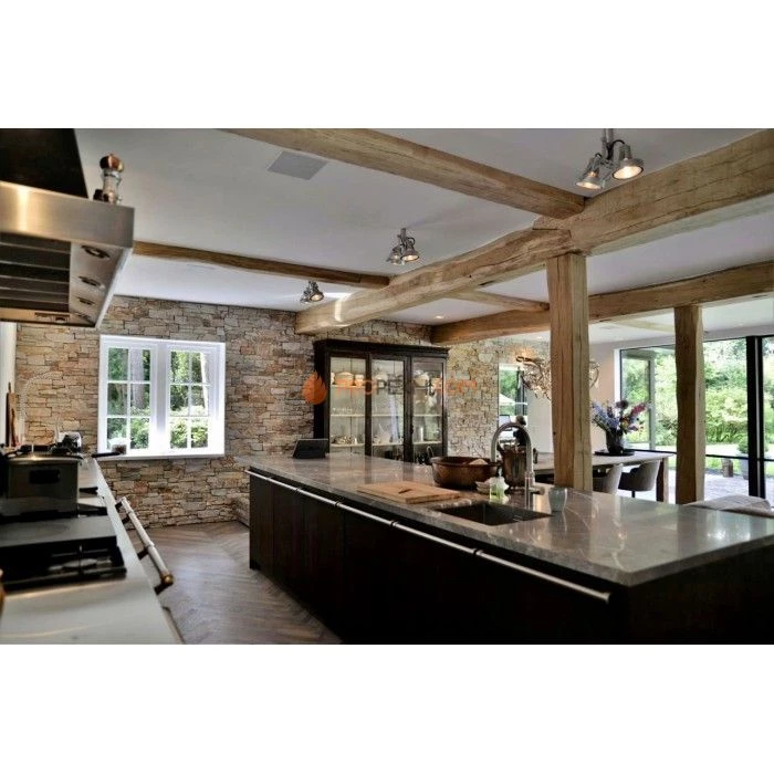 Панель из грубого камня Кварцит Бежевый (550х200мм) упак. (4шт/0,44м2)