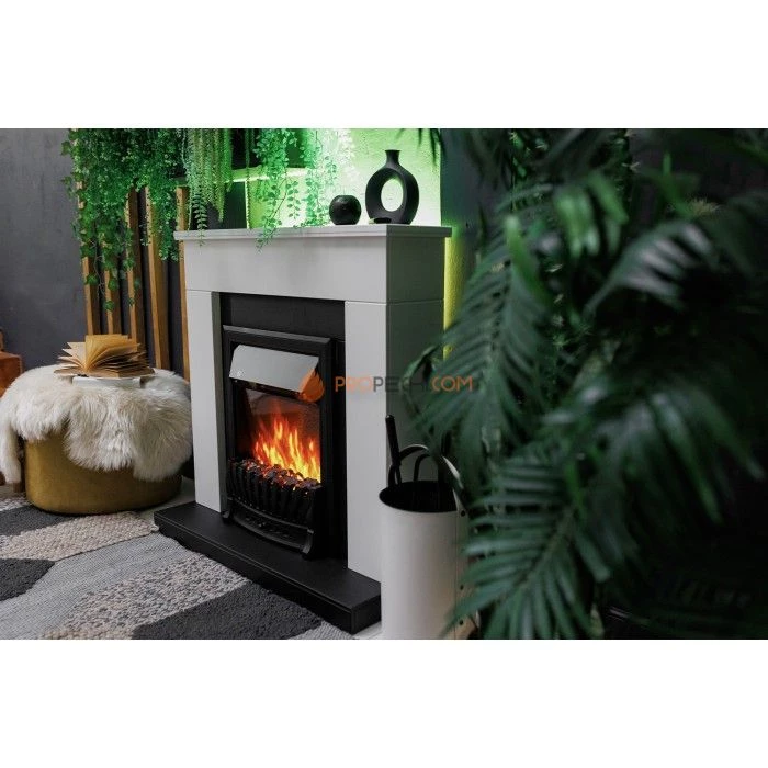 Портал Royal Flame Bergen (Разборный) - Белый с черным (Ширина 1370 мм)