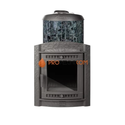 Чугунная печь для бани Атмосфера XL КТТ Про ламели Пироксенит наборный