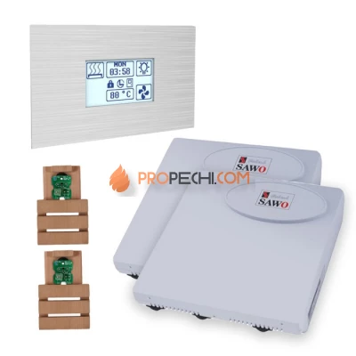 Комплект управления сауной SAWO INNOVA STEEL TOUCH S COMBI ДО 30 КВТ