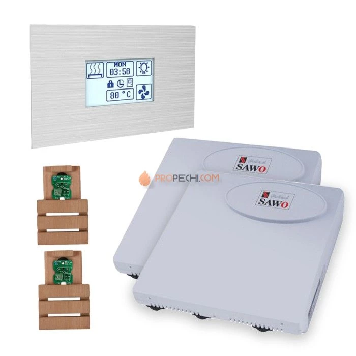Комплект управления сауной SAWO INNOVA STEEL TOUCH S COMBI ДО 30 КВТ