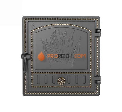 Дверка каминная ВЕЗУВИЙ 281 (Бронза)