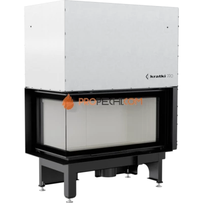 Каминная топка стальная Kratki NADIA/14/L/BS/G (гильотина) (14 кВт)