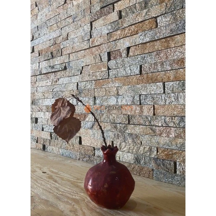 Панель Классик Кварцит Мультиколор (600х150мм) упак. (7шт/0,63м2)