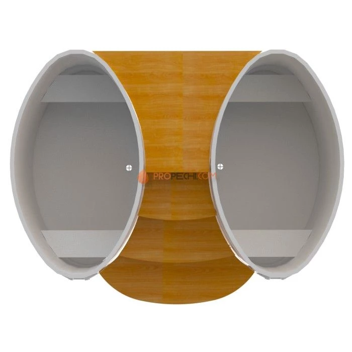 Подиум BentWood на 2 купели 0,8х1,42 из натуральной лиственницы