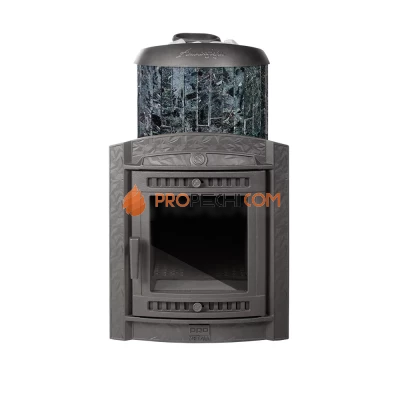 Банная печь Атмосфера XL в ламелях "Пироксенит" наборный