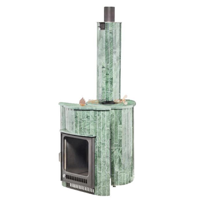 Дровяная печь для бани Ферингер Макси До 38 м³ - Верде Гватемала наборный