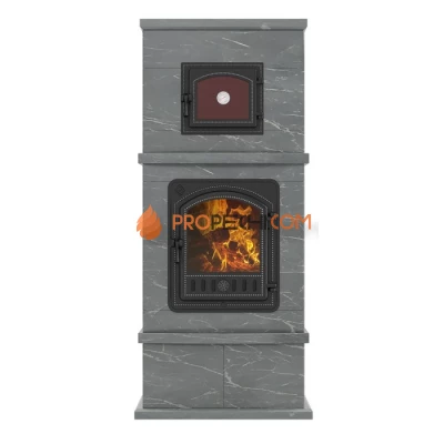 Печь-камин Эверест с духовкой № 2 Талькохлорит