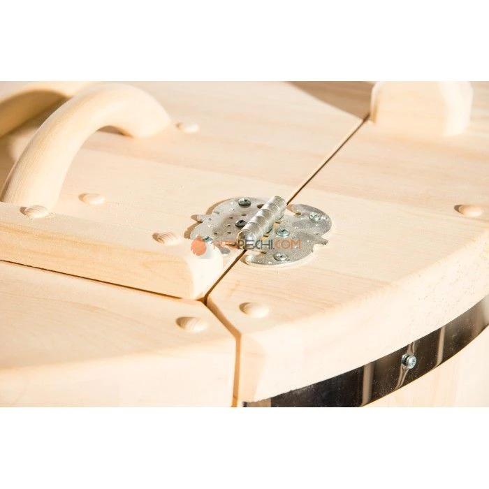 Фитобочка круглая НКЗ PREMIUM Гигант из кедра, диаметр 100 см, высота 130 см / 25 мм