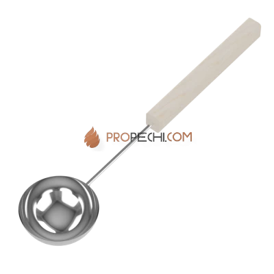 Черпак SAWO 445-MA (из нержавейки с деревянной ручкой, осина, 237мл)