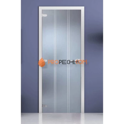 Стеклянная межкомнатная дверь DoorWood с рисунком Barcelona