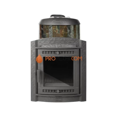 Печь банная «Атмосфера L» в ламелях «Жадеит»