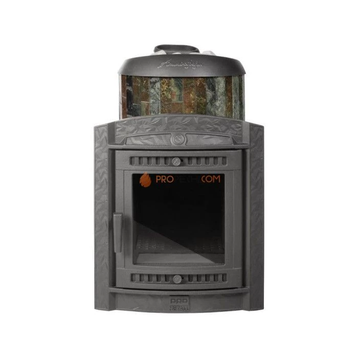 Печь банная «Атмосфера L» в ламелях «Жадеит»