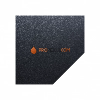 Лист притопочный стальной Ogner Угловой-призма черный 1100x1100