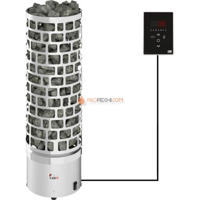 Электрическая печь SAWO ARIES ARI3-75Ni2-P 7.5 кВт (встроенный блок мощности, пульт покупается отдельно)