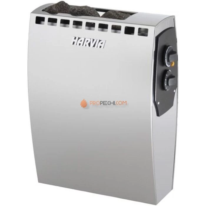 Электрическая печь Harvia Alfa A30 Steel (со встроенным пультом)