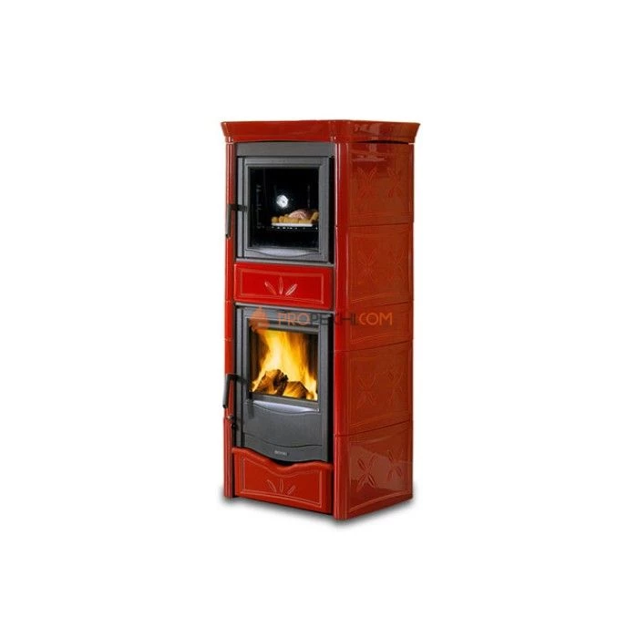 Печь-камин La Nordica Nicoletta Forno EVO Bordeaux