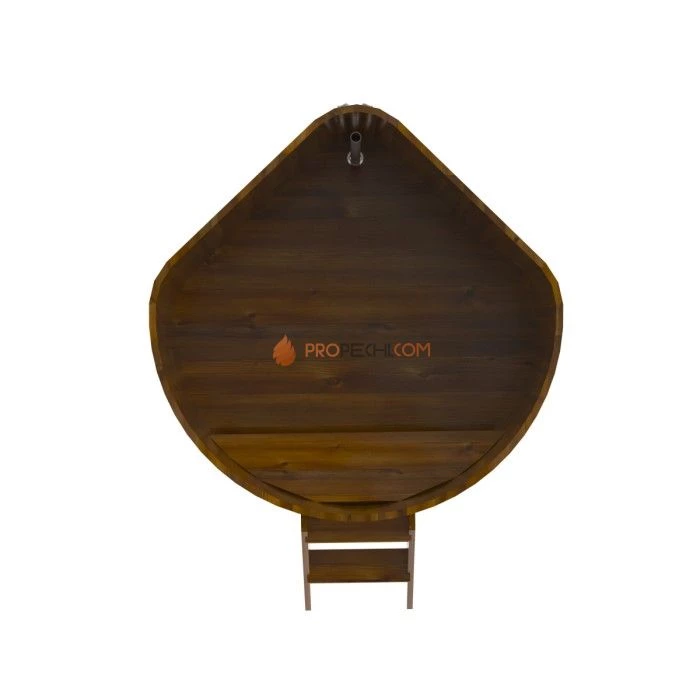 Купель BentWood угловая из мореной лиственницы 1,37х1,37 Рустик