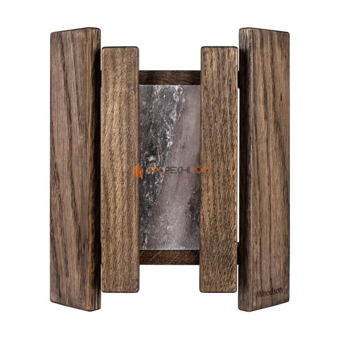 Абажур Woodson Greys с гималайской солью, дуб в тёмном