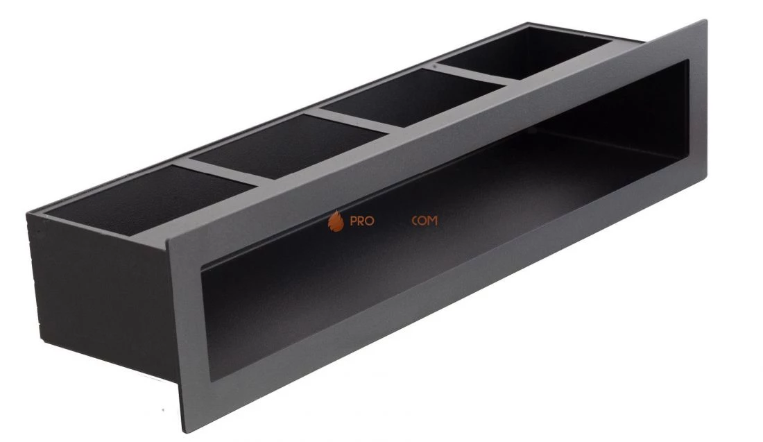 Щелевая решетка 90х1000 черная