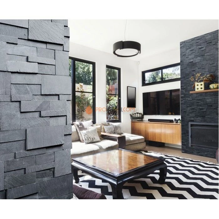 Панель Модерн Сланец Черный (350х180мм) упак. (6шт/0,378м2)