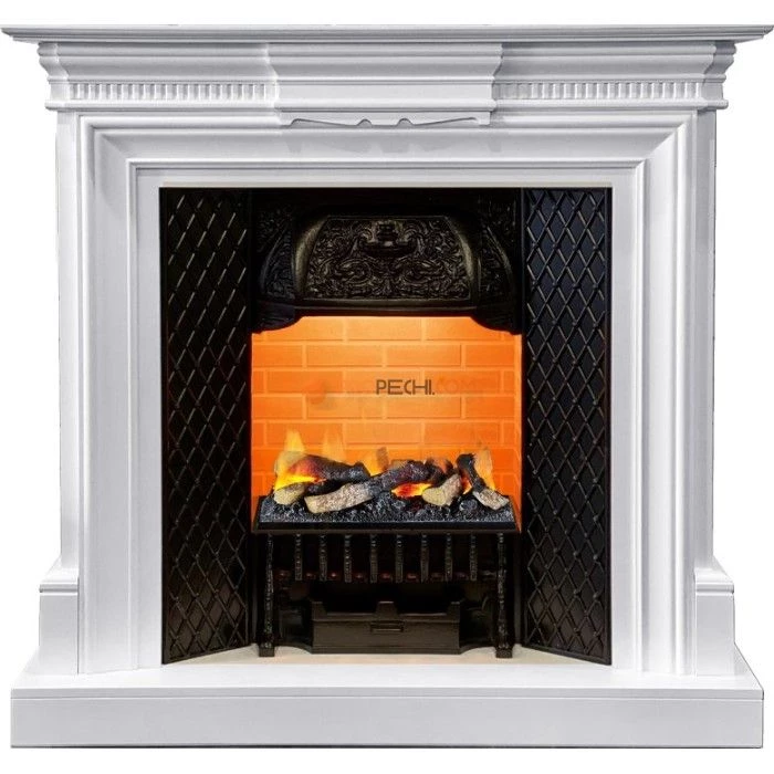 Каминокомплект Dimplex Chelsea - Белый (Ширина 1080см) с очагом Cassette 400 LNH-INT (с дровами)