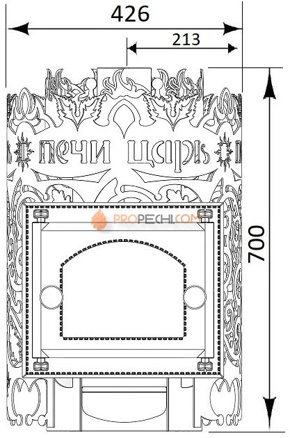 Банная печь Царь Печи Царь-Вольга