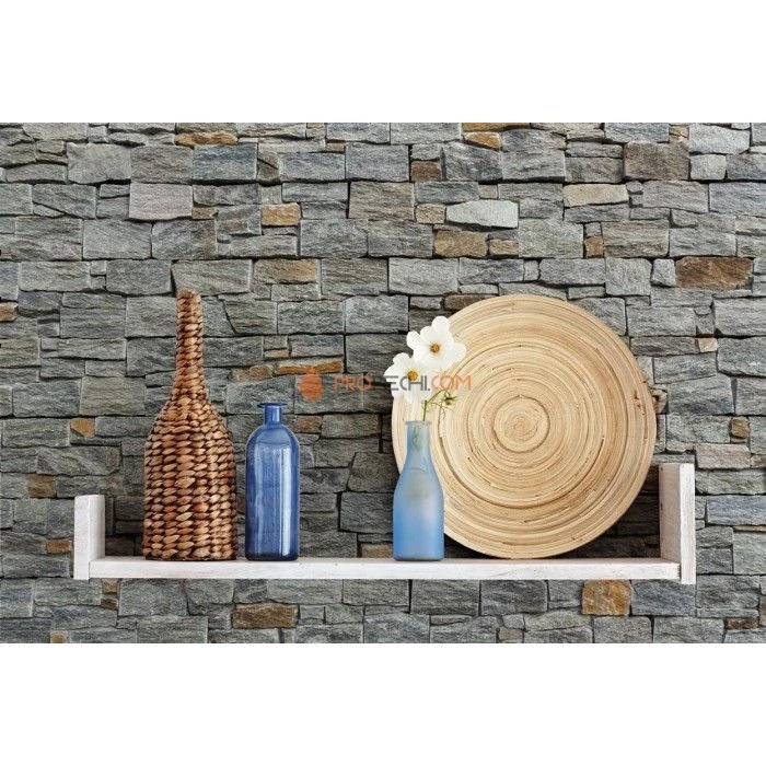 Панель из грубого камня Кварцит серо-зелёный (550х200мм) упак. (4шт/0,44м2)