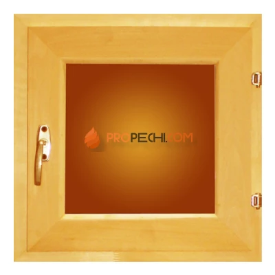 Окно для бани В400xШ500 бронза стекло