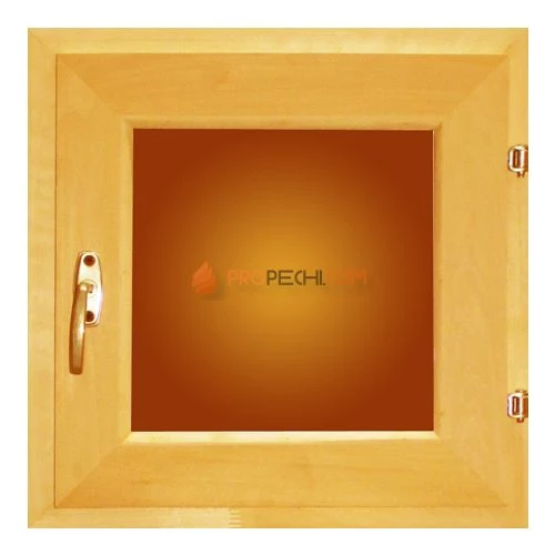 Окно для бани В500xШ600 бронза стекло