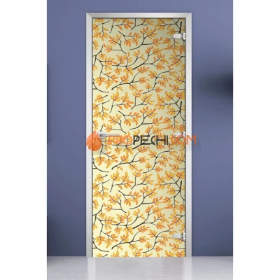 Стеклянная межкомнатная дверь DoorWood с фотопечатью Textures-04, 2000х700 мм