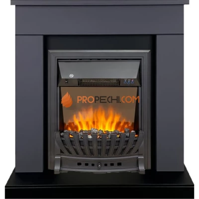 Каминокомплект Royal Flame Bergen (Разборный) - Серый графит (Ширина 900 мм) с очагом Aspen Black