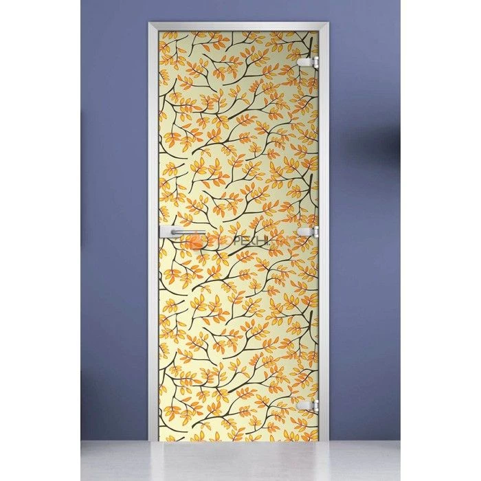 Стеклянная межкомнатная дверь DoorWood с фотопечатью Textures-04, 2000х700 мм