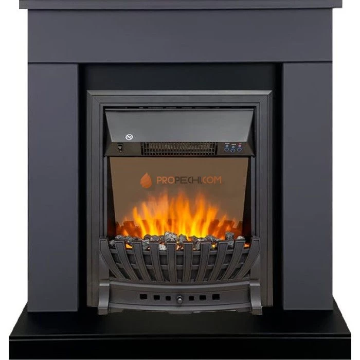 Каминокомплект Royal Flame Bergen (Разборный) - Серый графит (Ширина 900 мм) с очагом Aspen Black
