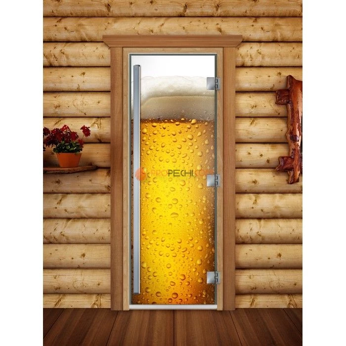 Дверь для бани DoorWood Престиж Фотопечать А014, 1900x700 мм