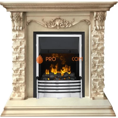 Каминокомплект Dimplex Adriana - Cлоновая кость с очагом Flagstaff