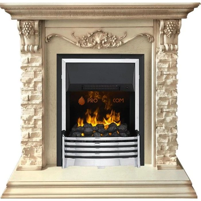 Каминокомплект Dimplex Adriana - Cлоновая кость с очагом Flagstaff