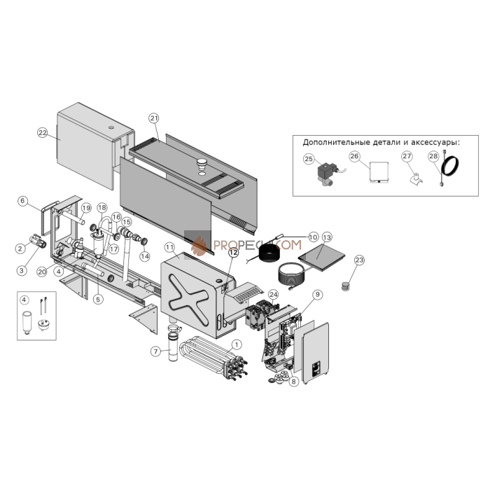 Парогенератор Harvia HGX45XW WiFi