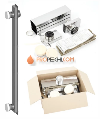 Комплект вентиляции для бани и сауны ТиС (С) проход через стену