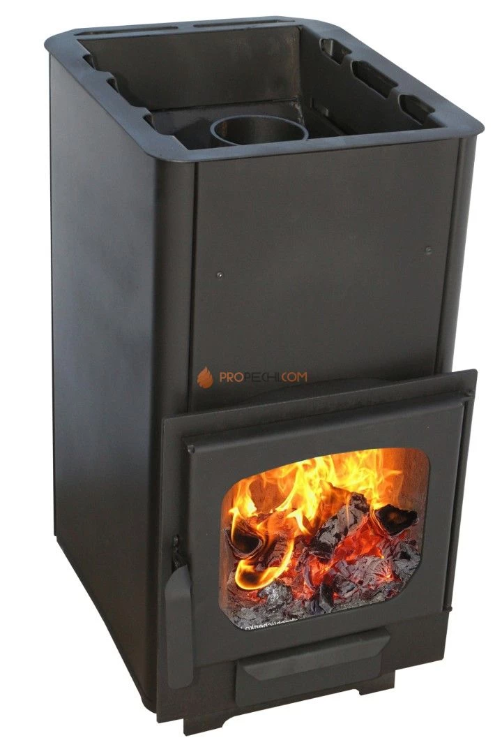 Печь банная Варвара Мини укороченная топка, панорамная