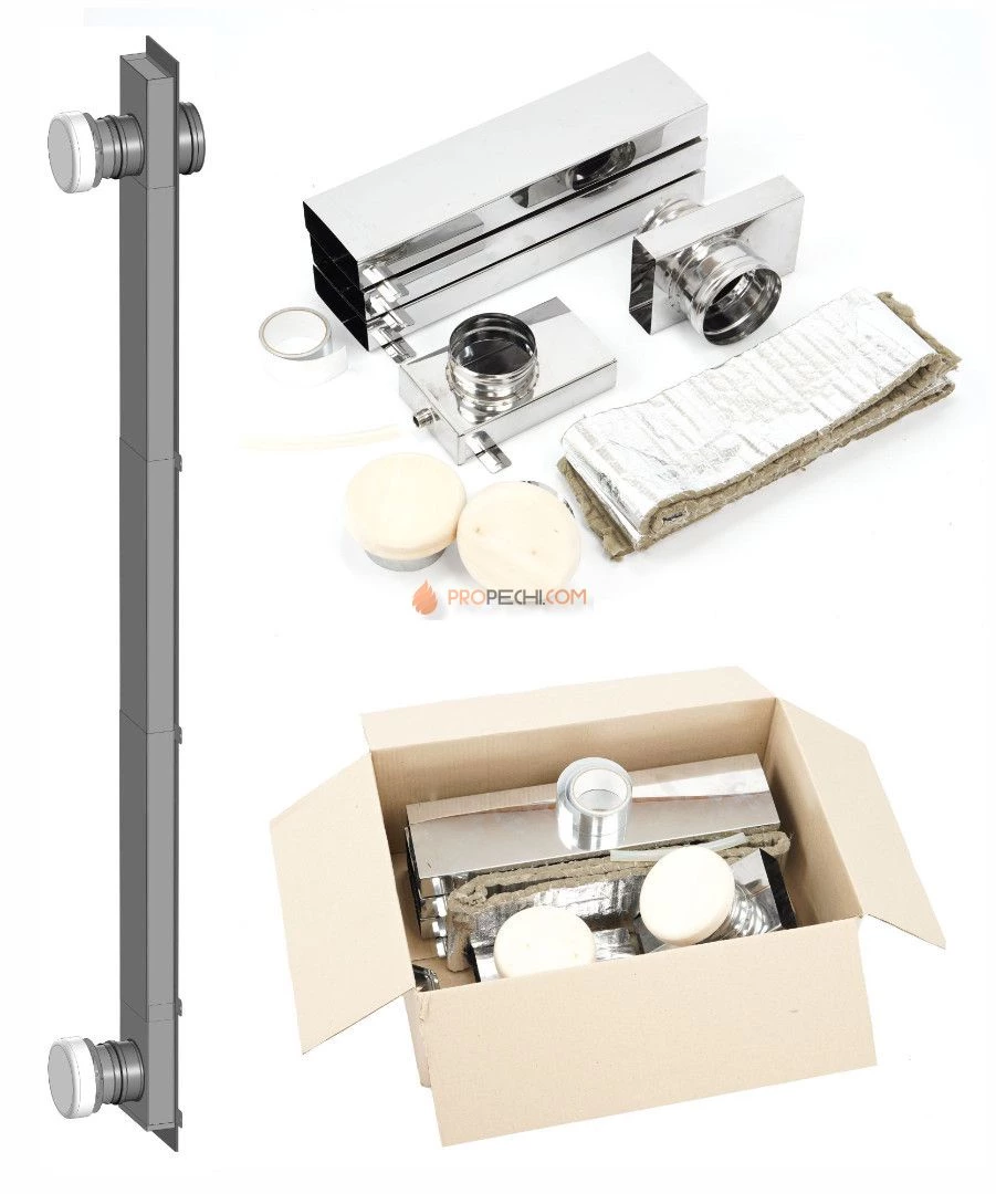 Комплект вентиляции для бани и сауны ТиС (С) проход через стену