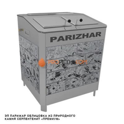 Электрическая печь Инжкомцентр ВВД ПАРиЖАР 18 кВт / 380 В (серпентинит Премиум), паротермальная