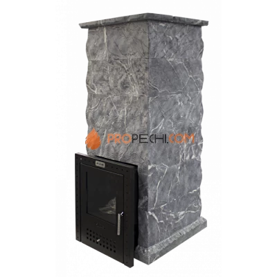 Газовая печь для бани Klover RT 35-RV 310S ( Талькомагнезит Скала, прямые углы )
