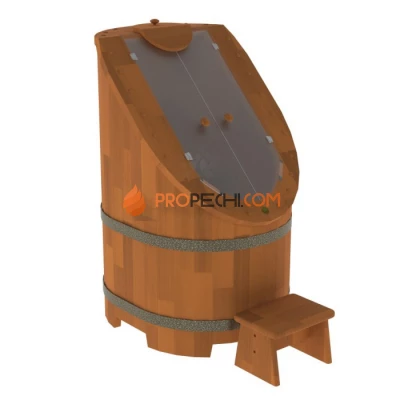 Фитобочка BentWood со стеклом Сращенная цвет Коньяк