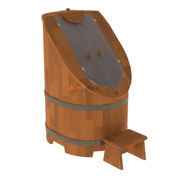 Фитобочка BentWood со стеклом Сращенная цвет Коньяк