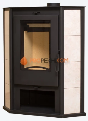 Печь-камин Мета-Бел Ритм 7 угловой с плитой