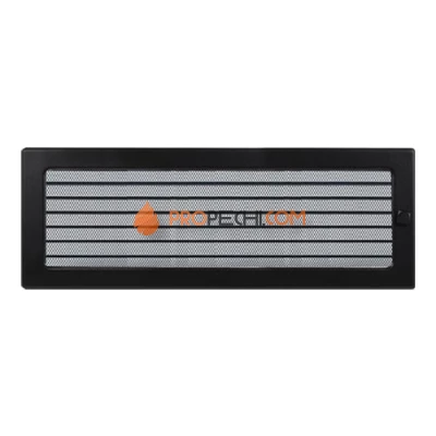 Вент.решетка 170х480 мм. черный  с жалюзи