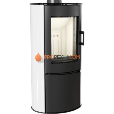 Печь-камин Kratki KOZA AB S DR KAFEL BIALY (белая)